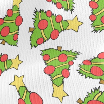 Hand-painted Christmas Tree Stretch Jersey