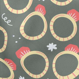 Cute Ruby Ring Lightweight Cotton Poplin