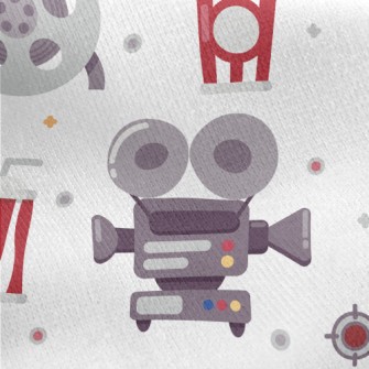Movie Film Camera Jersey Backed Fleece