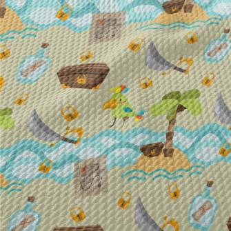 Island Treasure Pirates Birdseye Piqué