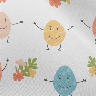 Anthropomorphic Colored Eggs Chiffon