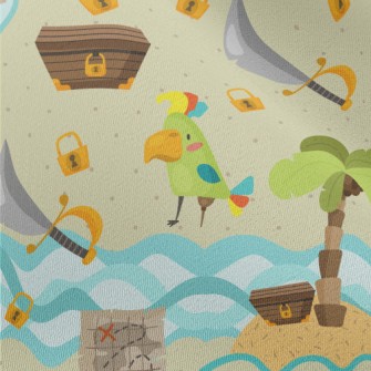 Island Treasure Pirates Chiffon
