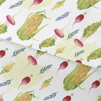Watercolor Corn Beetroot Waterproof Oxford