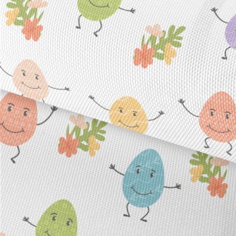 Anthropomorphic Colored Eggs Waterproof Oxford