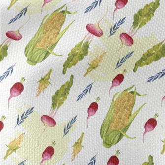 Watercolor Corn Beetroot Waterproof Canvas