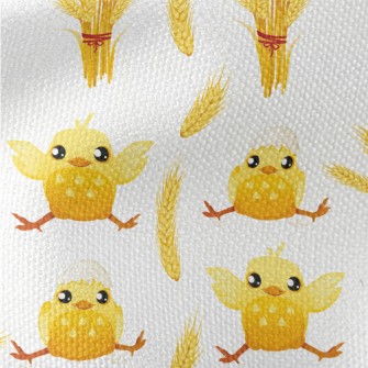 Chicken And Wheat Waterproof Canvas