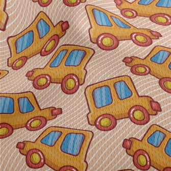 Cute And Energetic Car Athletic Mesh Flat Back