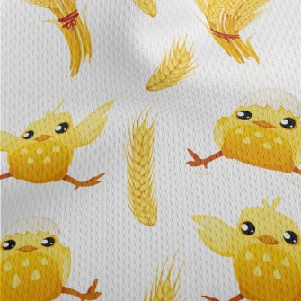 Chicken And Wheat Athletic Mesh Flat Back