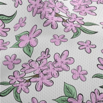 Blooming Cherry Trees Athletic Mesh Flat Back