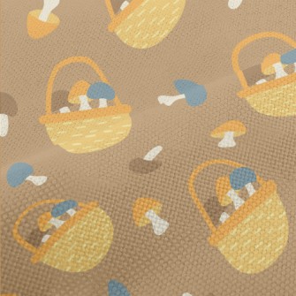 Freshly Picked Shiitake Mushro Performance Linen