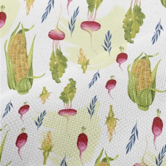 Watercolor Corn Beetroot Performance Linen