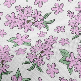 Blooming Cherry Trees Performance Linen