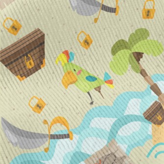 Island Treasure Pirates Standard Corduroy