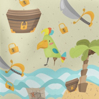 Island Treasure Pirates Stretch Ponte