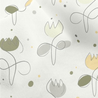 Sketch Tulip Micro Fleece