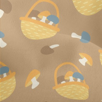 Freshly Picked Shiitake Mushro Lightweight Performance Linen