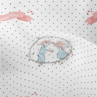 Cute Valentine&#39;s Day Coupl Lightweight Performance Linen