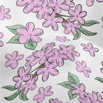 Blooming Cherry Trees Lightweight Performance Linen