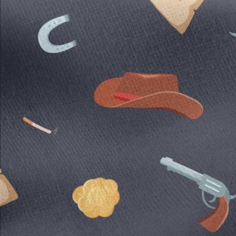 Western Cowboy Jersey Backed Fleece