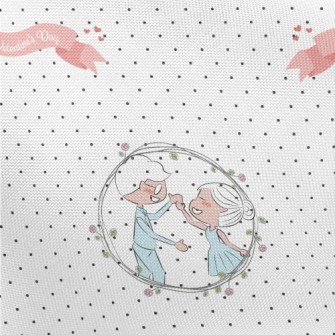 Cute Valentine&#39;s Day Coupl Pongee