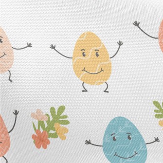 Anthropomorphic Colored Eggs Pongee