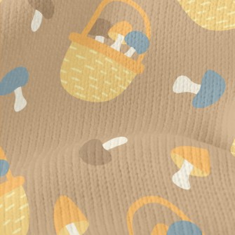 Freshly Picked Shiitake Mushro Stretch Jersey