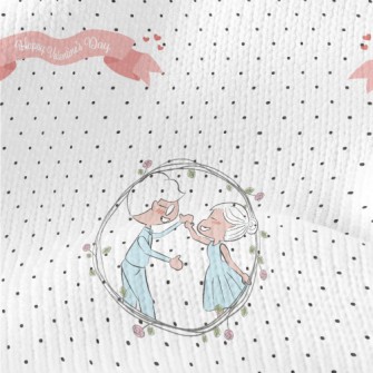 Cute Valentine&#39;s Day Coupl Stretch Jersey