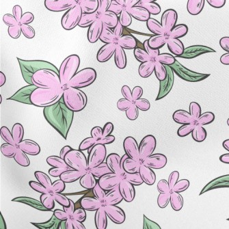 Blooming Cherry Trees Lightweight Cotton Poplin