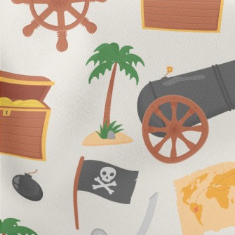 Pirate Treasure Knife Lightweight Cotton Poplin