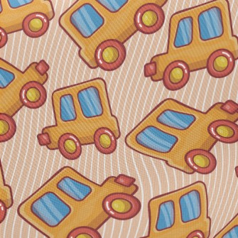 Cute And Energetic Car Midweight Cotton Poplin