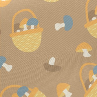 Freshly Picked Shiitake Mushro Midweight Cotton Poplin