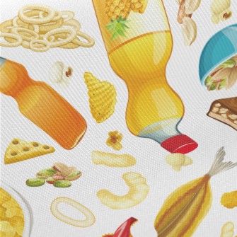 Soda Cookies Snacks Midweight Cotton Poplin