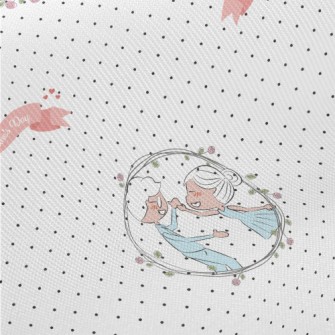 Cute Valentine&#39;s Day Coupl Midweight Cotton Poplin