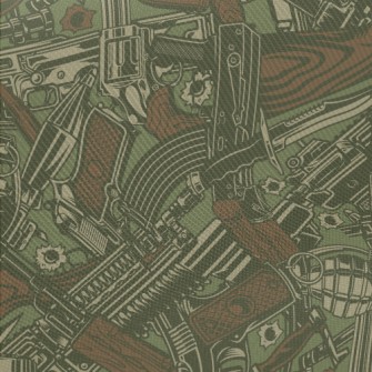 Submachine Gun Grenade Midweight Cotton Poplin