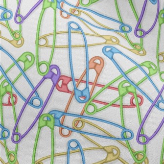 Colorful Safety Pins Chiffon
