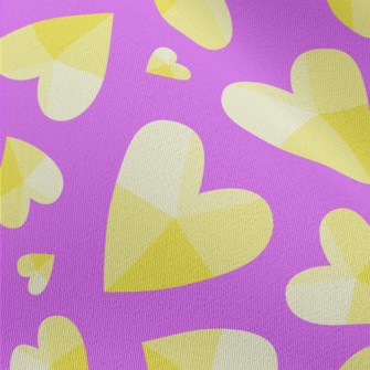 Shiny Gradient Heart Chiffon