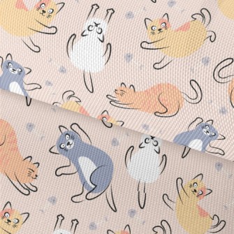 Funny Jumping Cat Waterproof Oxford