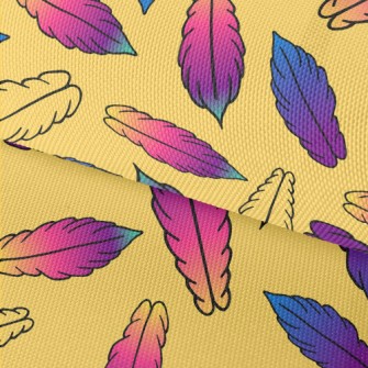 Beautiful Gradient Feathers Waterproof Oxford