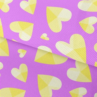 Shiny Gradient Heart Waterproof Oxford