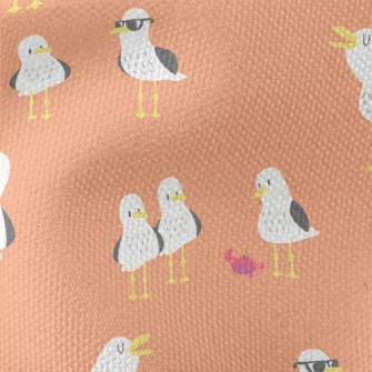 Cute Seagull Family Waterproof Canvas