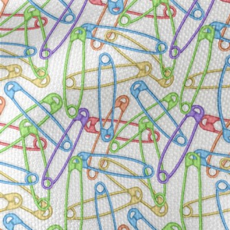 Colorful Safety Pins Waterproof Canvas