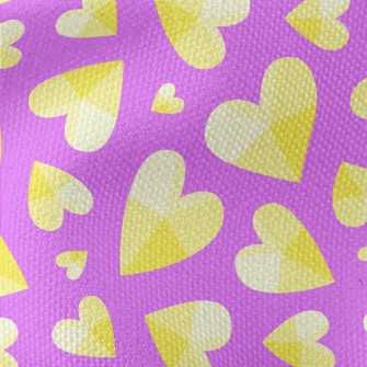 Shiny Gradient Heart Waterproof Canvas