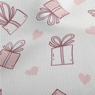 Love Gift Box Athletic Mesh Flat Back