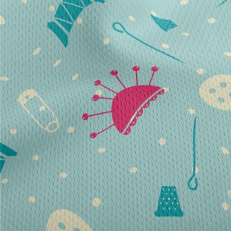 Bead Needle Button Thread Athletic Mesh Flat Back