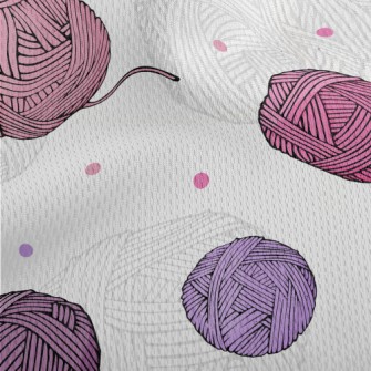 Dots Of Wool Ball Athletic Mesh Flat Back