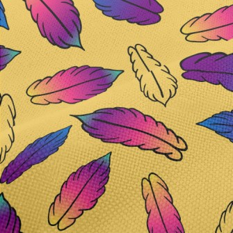 Beautiful Gradient Feathers Performance Linen