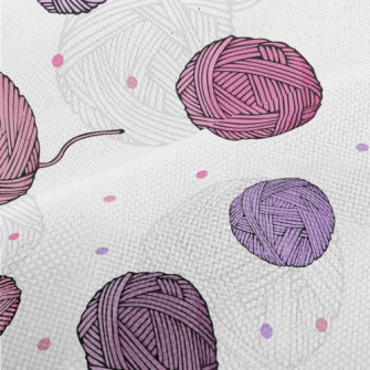 Dots Of Wool Ball Performance Linen