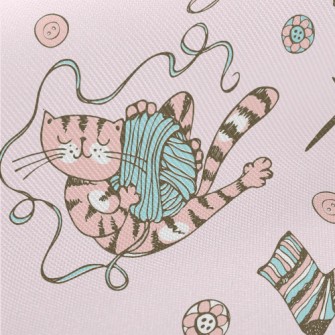 Cat Wool Socks Twill