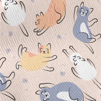 Funny Jumping Cat Standard Corduroy