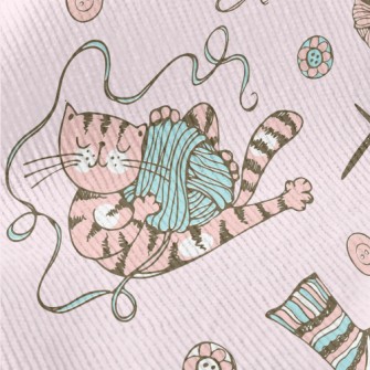 Cat Wool Socks Standard Corduroy